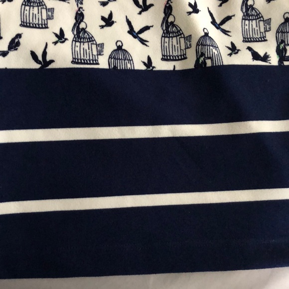 NEW! Gabby Skye Birdcage Print Shift Dress Birds Mod Coastal Grandmother - Picture 6 of 13